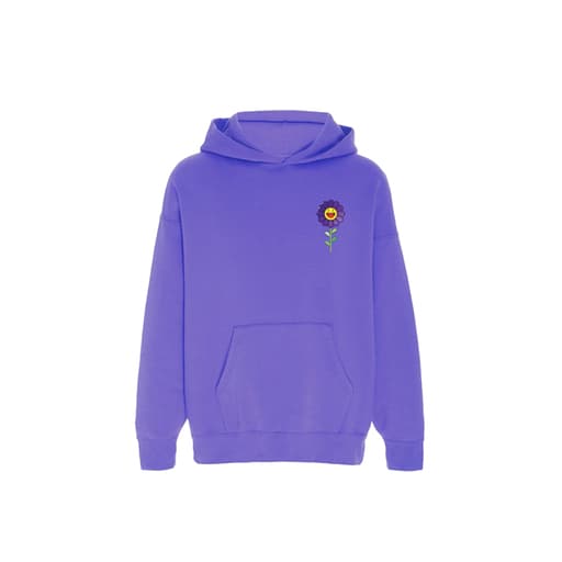 Takashi Murakami x J Balvin Morado Flower Hoodie Purple
