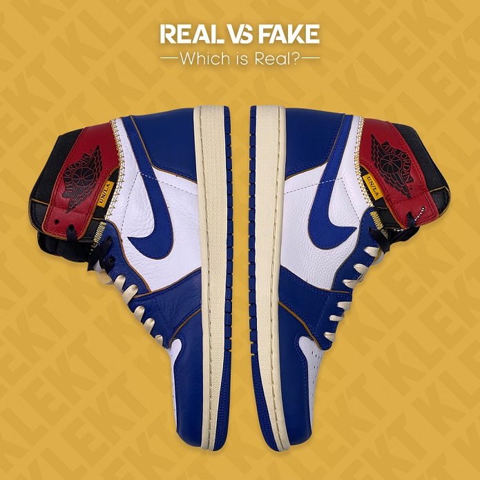 Air Jordan 1 x Union LA Storm Blue Real vs Fake Which is Real