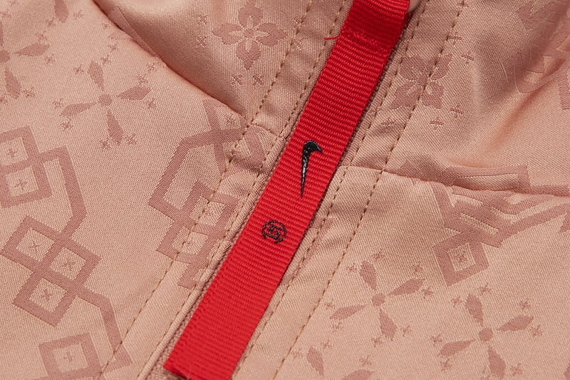 CLOT x Nike Air Force 1 Rose Gold Special Edition Track Top Zip Detail