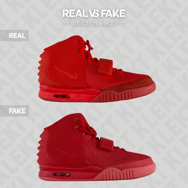 Nike Air Yeezy 2 Red October Real vs Fake Reveal