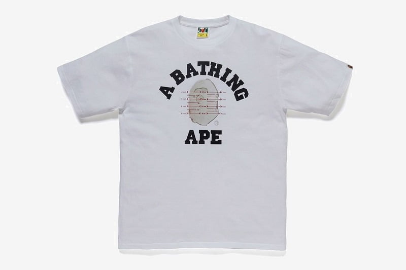 Pusha T x BAPE Collaboration White T-shirt