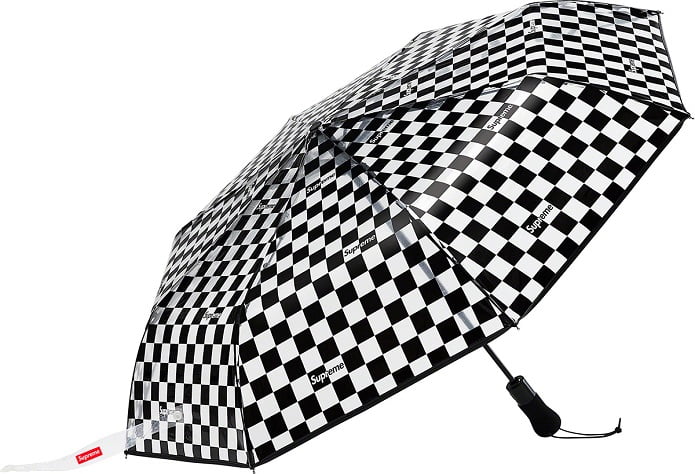 Supreme x ShedRain Transparent Checkerboard Umbrella