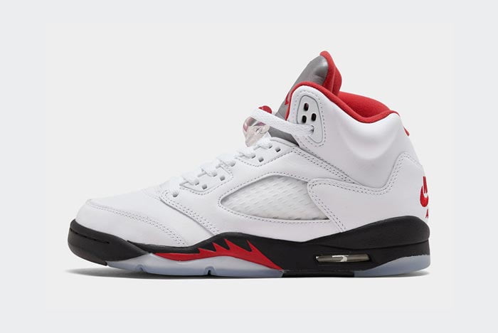 Air Jordan 5 Fire Red Left Lateral