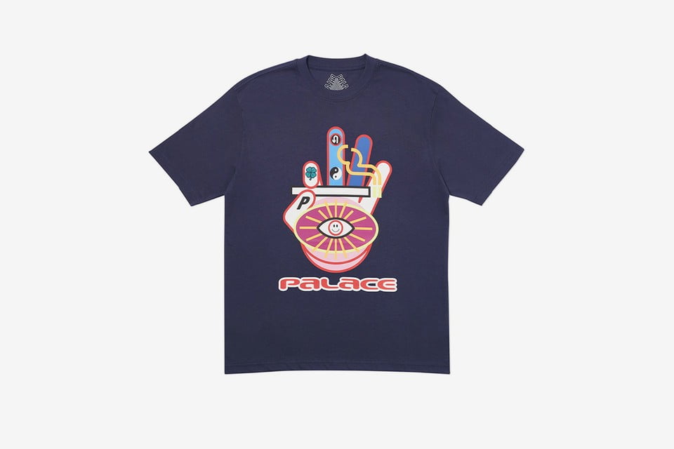 Palace Smoking Hand camiseta Navy