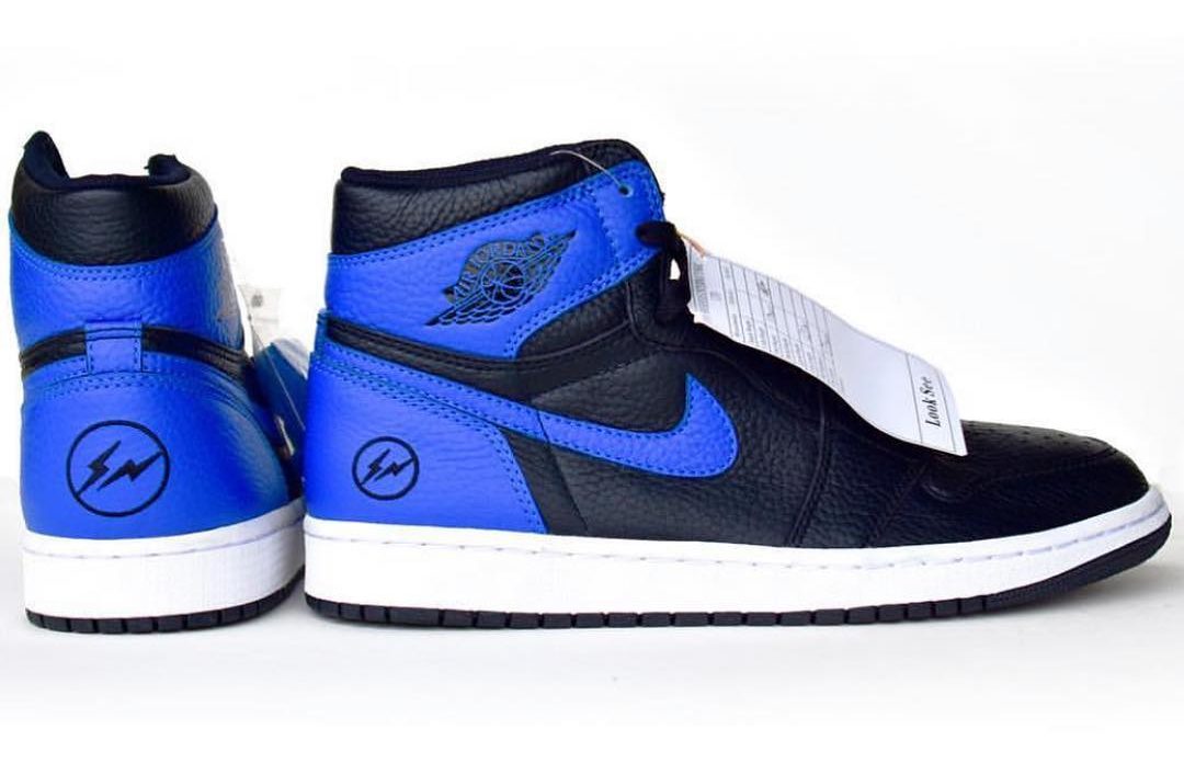 A LV Leather-Constructed fragment design Air Jordan 1 Sample Has Surfaced