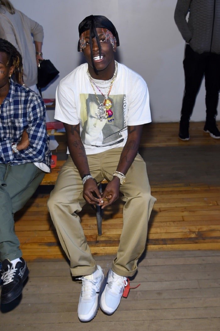 Lil Yachty Wearing the Off White x Nike Air Max 90 OG The Ten-min