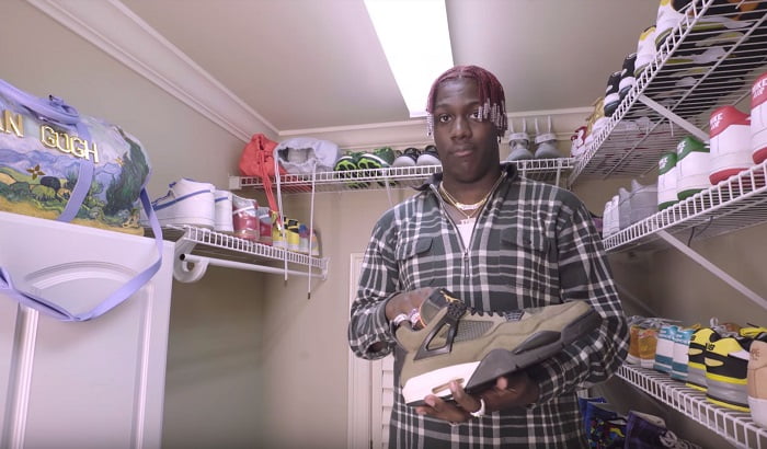 Lil Yachty with the Undefeated Air Jordan 4