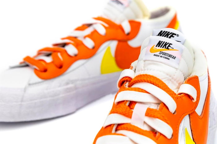 sacai x Nike Blazer Low Magma Orange 5