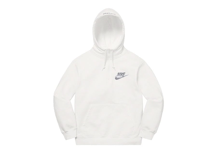 Supreme x Nike Half Zip Hooded Sweatshirt White (SS21)