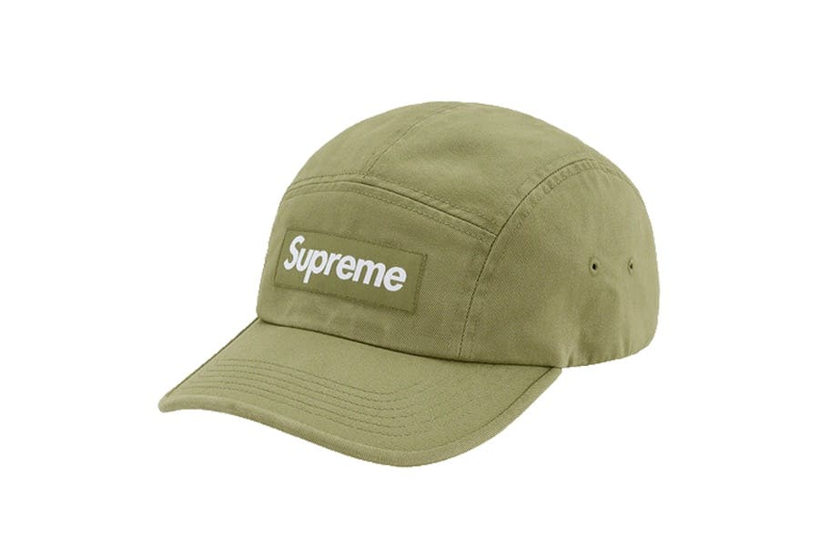 Supreme Washed Chino Twill Camp Cap Light Olive (SS21)