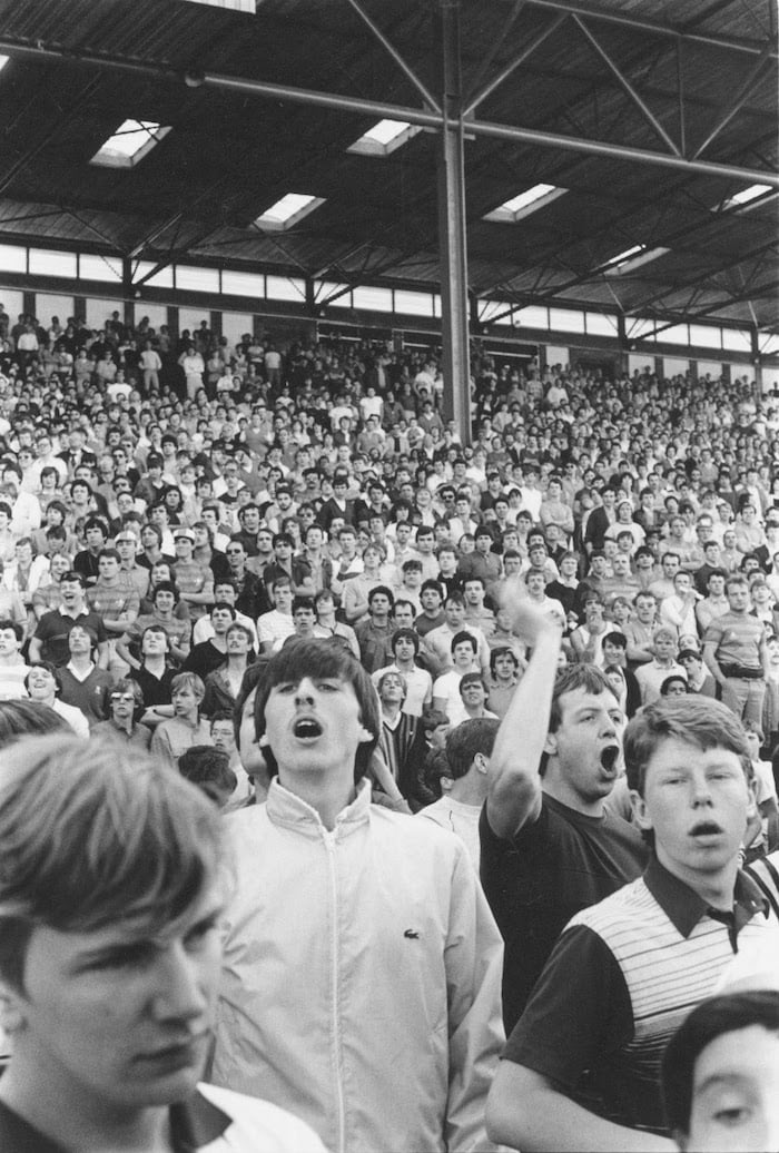 Chelsea Fans on the Terraces in the 1980s